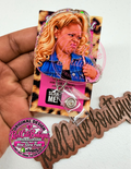 Made-to-Order Side Eye Acrylic Badge Reel | Glitter Backed Interchangeable ID Badge Holder | ReelCuteBoutique Original Design (Copy)