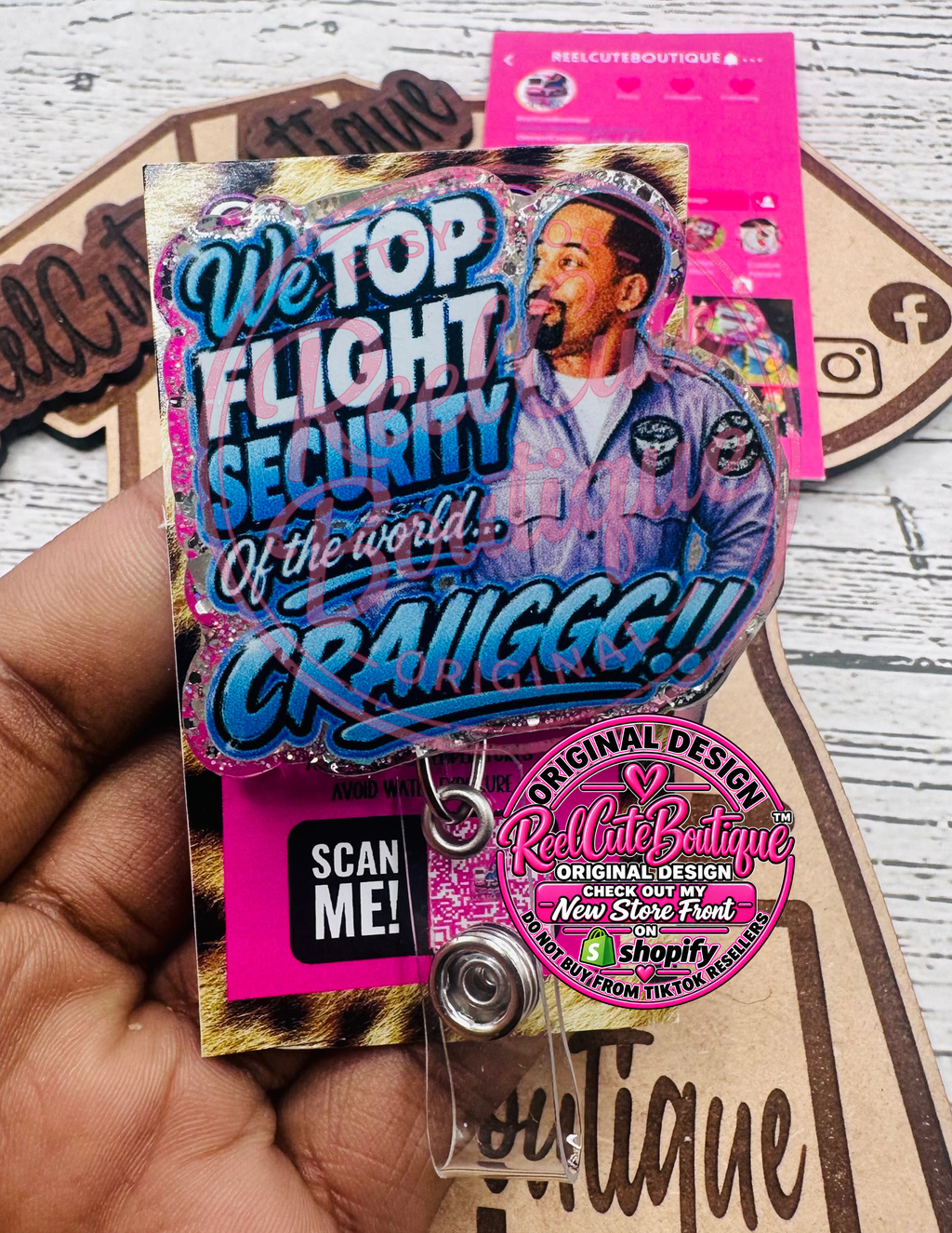 Top Flight Security Healthcare Badge Reel | Retractable ID Badge Holder