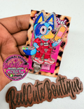 Made-to-Order Puppy Acrylic Badge Reel | Glitter Backed Interchangeable ID Badge Holder | ReelCuteBoutique Original Design