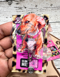 Sarcastic Side Eye Dog Healthcare Badge Reel | Nurse & Medical Retractable ID Badge Holder