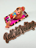 Clay Healthcare Girl Badge Reel | Rhinestone ID Badge Holder | Personalized Badge Reel
