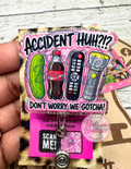 Accident Huh?!? Healthcare Badge Reel | Nurse & Medical Retractable ID Badge Holder