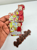 Curious Acrylic Badge Reel & Badge Buddy Set | Matching Character ID Badge Holder | Fun Pediatric & Healthcare Badge Set