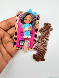 Mother Baby Nurse Bedazzled Badge Reel | Clay Nurse Doll with Baby | Postpartum & Maternity Nurse Badge Holder | Healthcare ID Reel