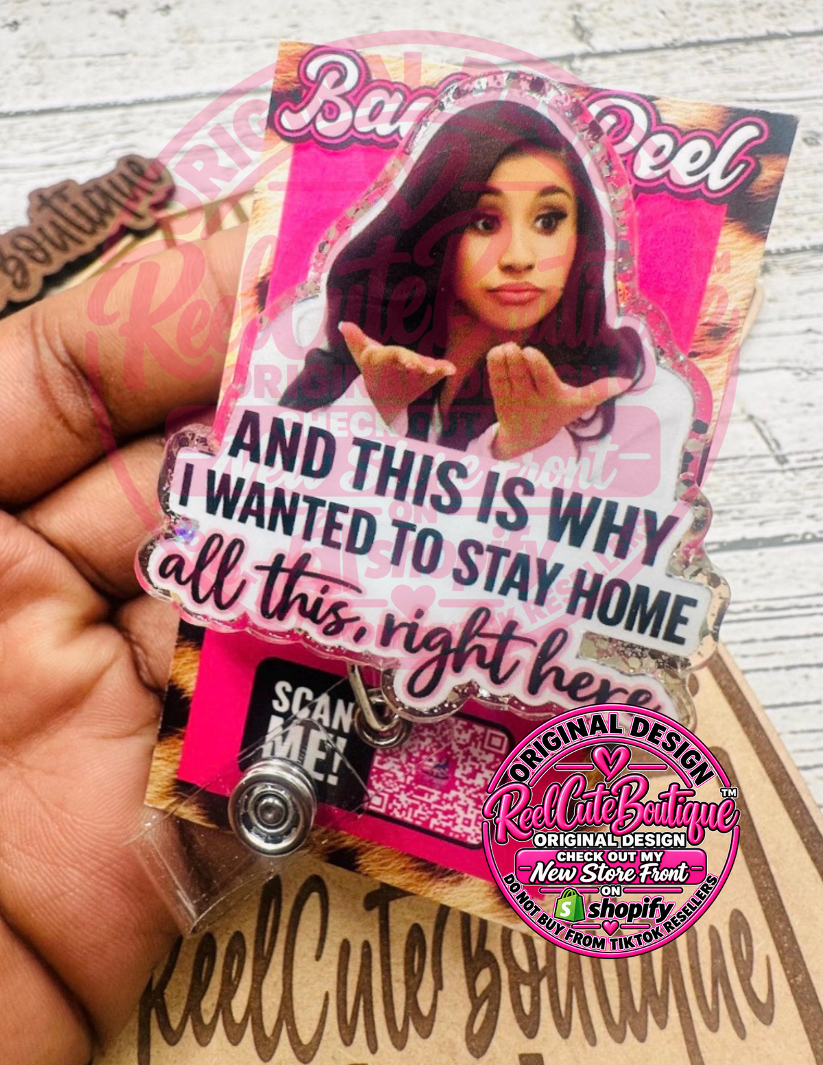 All This Is Why I Wanted to Stay Home Badge Reel | Funny Healthcare Badge Reel | Medical Worker ID Badge Holder
