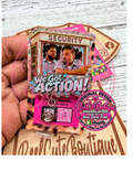 We Got Action Security Badge Reel | Funny Retractable ID Badge Holder