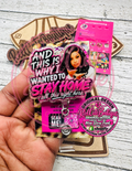 And This Is Why I Wanted to Stay Home Badge Reel | Funny Acrylic Retractable ID Holder | Sassy Work Badge Reel