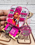 Keep in Mind I’m an Artist Badge Reel | Sensitive About My Sh*t Acrylic ID Holder | Funny Sassy Badge Reel