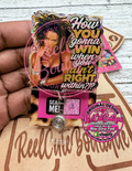 Funny Sassy Quote Badge Reel | How You Gonna Win Retractable ID Badge Holder