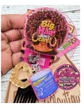 Big Hair Don’t Care Belt Clip Badge Reel | Beauty ID Badge Holder